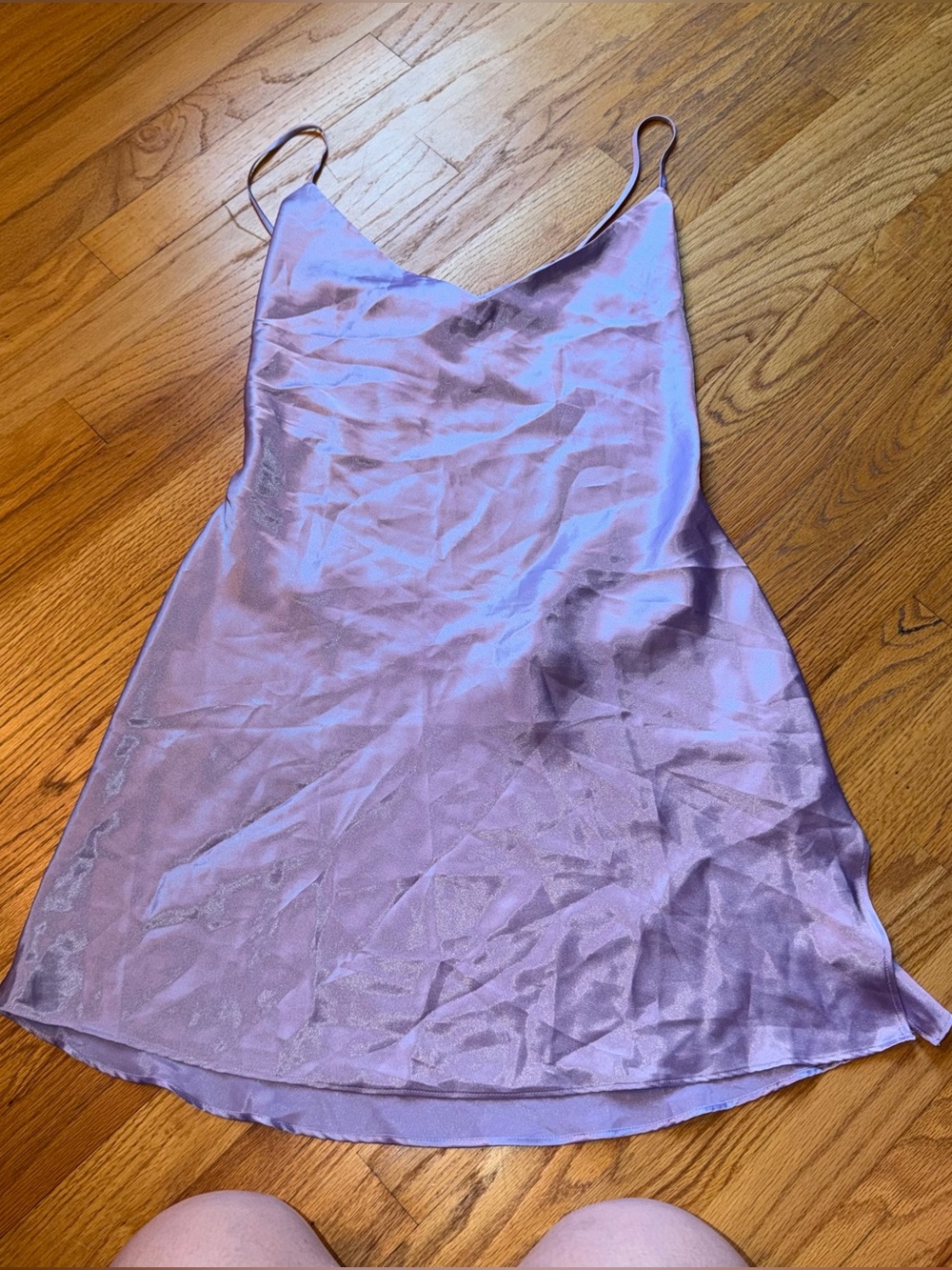 Victoria’s Secret purple mini slip dress with low back size large